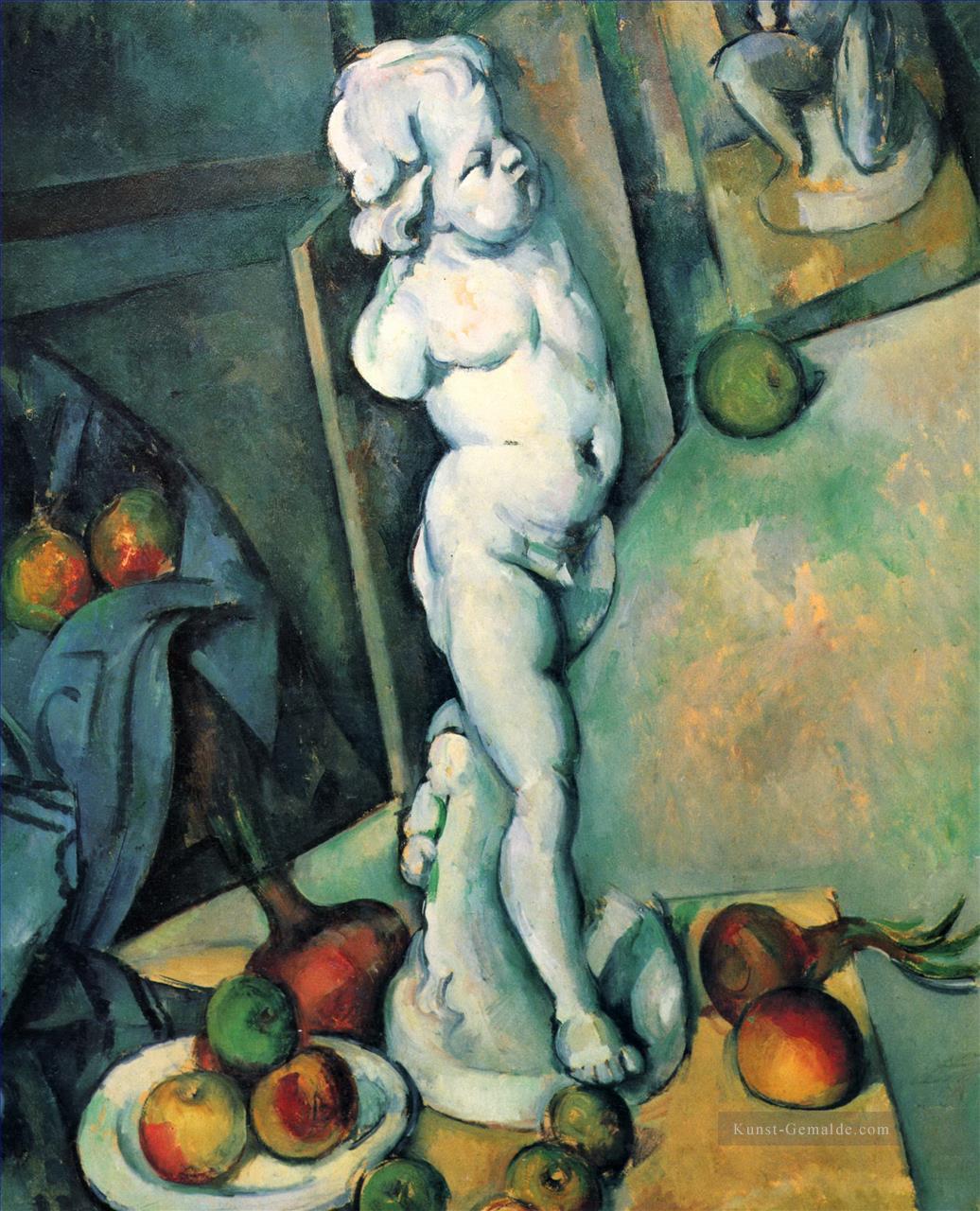 Stillleben mit Pflaster Amor Paul Cezanne Ölgemälde